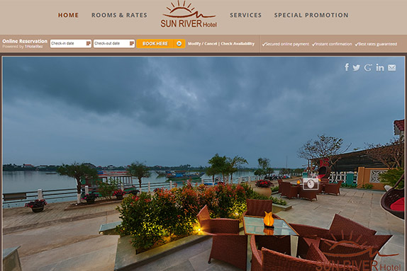 Sun River Hoi An Hotel Website